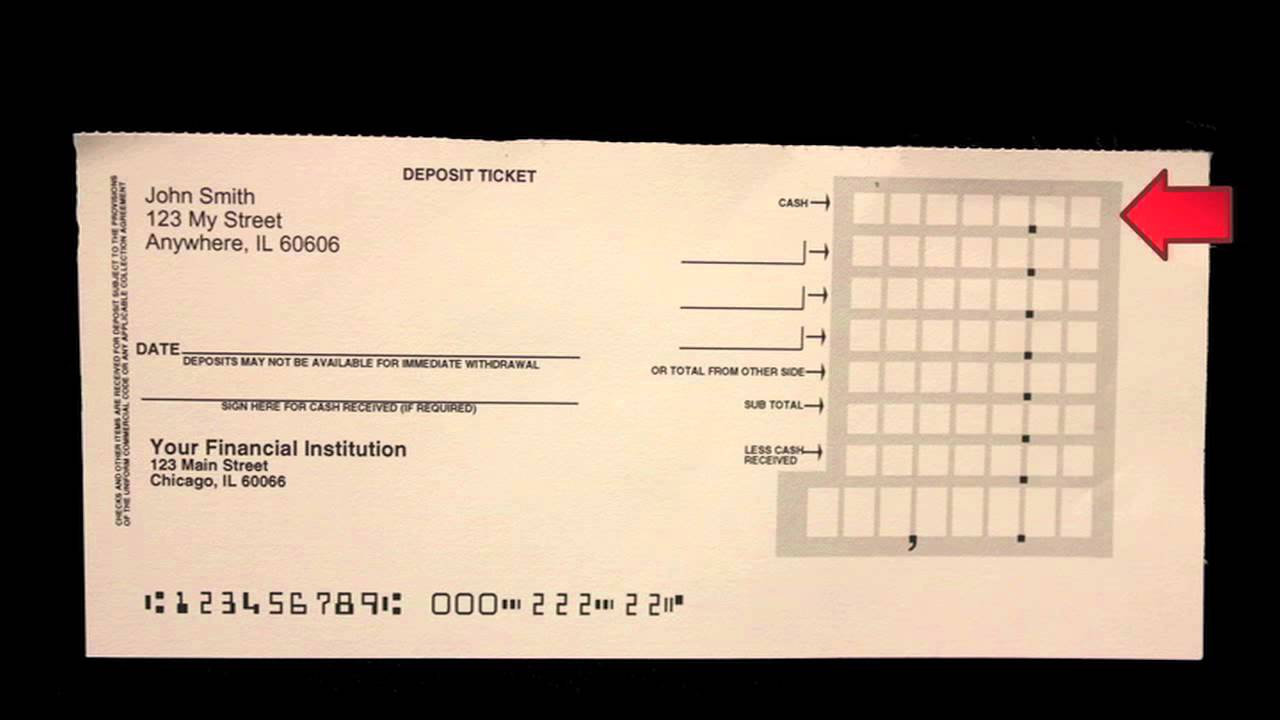 How to Fill Out a Deposit Slip - Carousel Checks