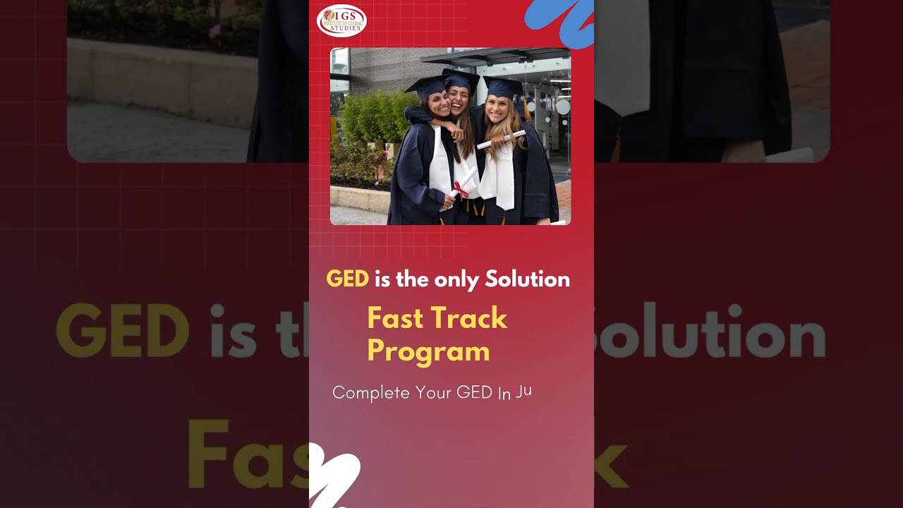 Failed in 12th Grade, No worries! Join GED, The Fast Track Program.