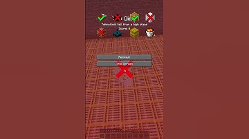 Which block in Minecraft will save you from falling? #minecraft #minecraftmobs