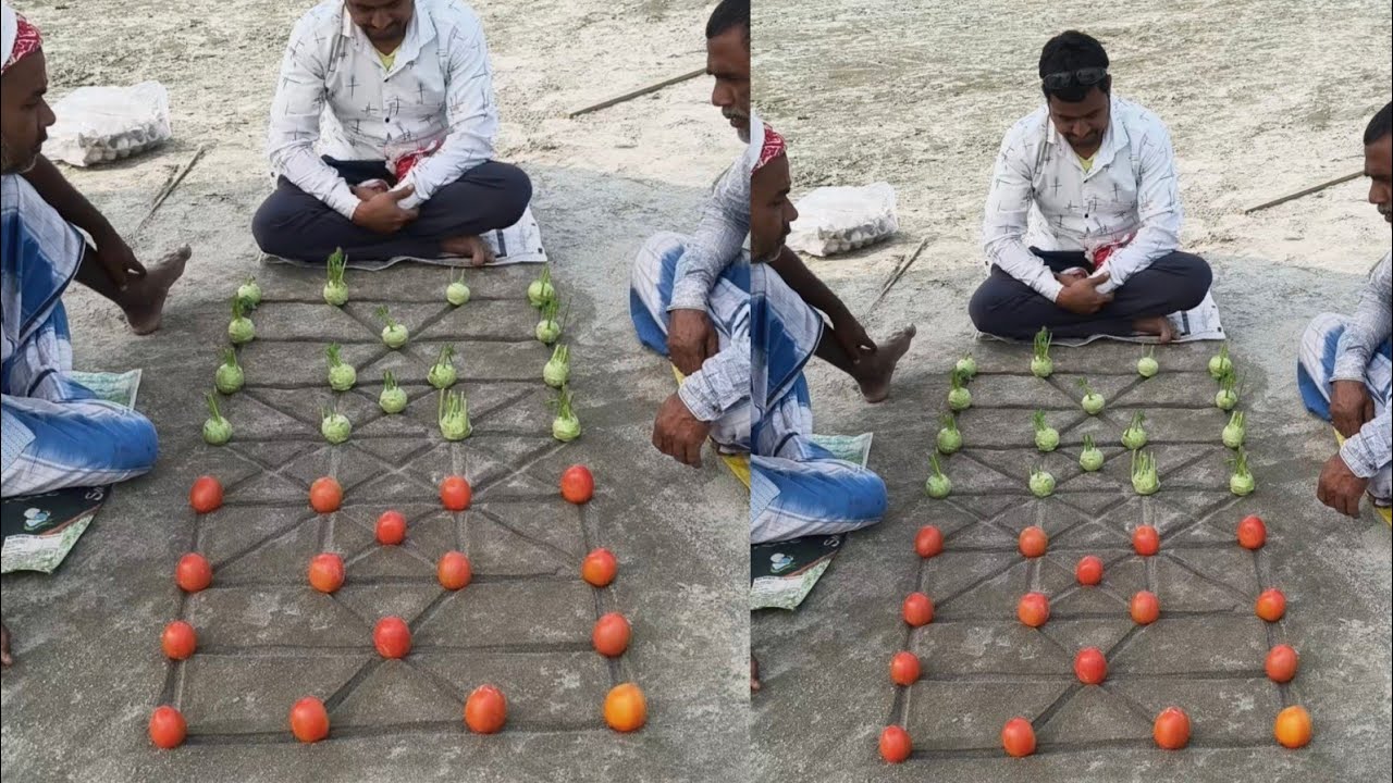 Trending outdoor desi game | Traditional vegetable challenge game