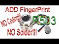 Add Fingerprint R503 with admin finger and relay to your project