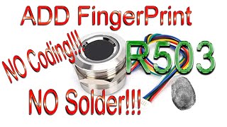 Add Fingerprint R503 with admin finger and relay to your project