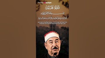 ما أجمل هذا الصوت… تلاوة تلامس القلب #الطبلاوي #سورة_محمد #القرآن_الكريم