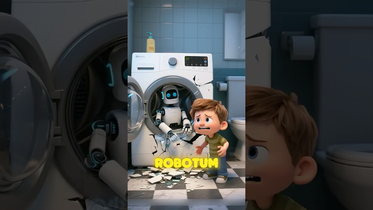 İnanılmaz! Oyuncak Robotu Yıkarken Çamaşır Makinesini Parçaladım