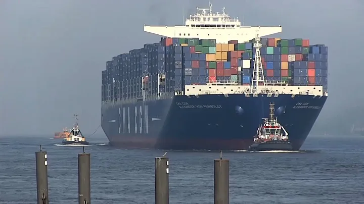 CMA CGM Alexander Von Humboldt / ex-Largest Container Ship / Port of Hamburg 2013, 28th May - DayDayNews