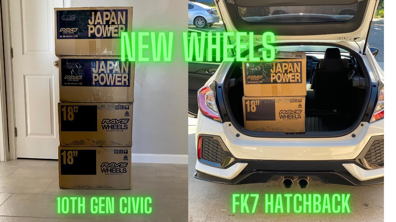 New Wheels 19 10th Gen Honda Civic Hatchback Fk7 Unboxing Rays Gram Lights 57 Dr Youtube