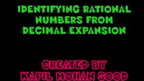 CLASS 10 EX 1.4 Q3 IDENTIFYING RATIONAL NUMBERS FROM DECIMAL EXPANSIONS
