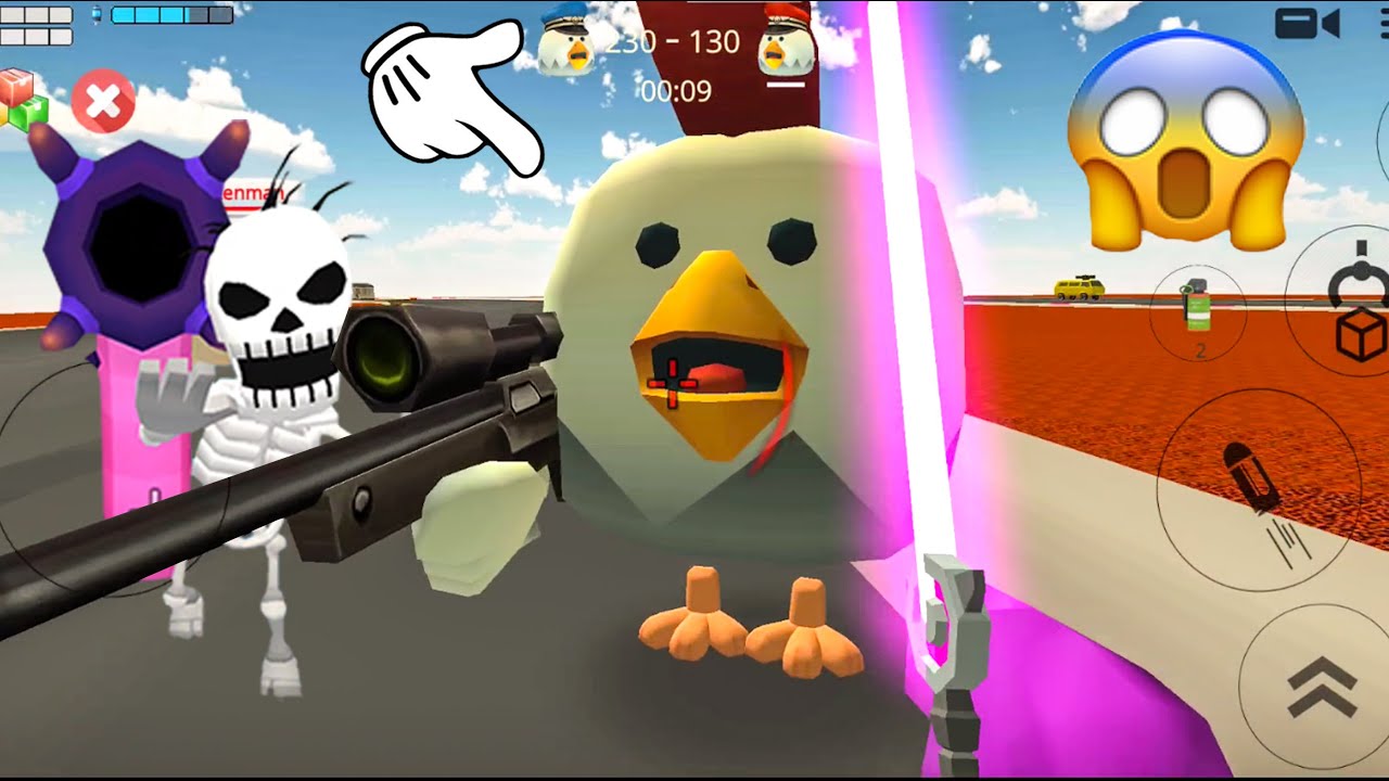 Chicken Gun Game || Pro VS Hacker || RVP_Track2 - Maps || Best Online ...