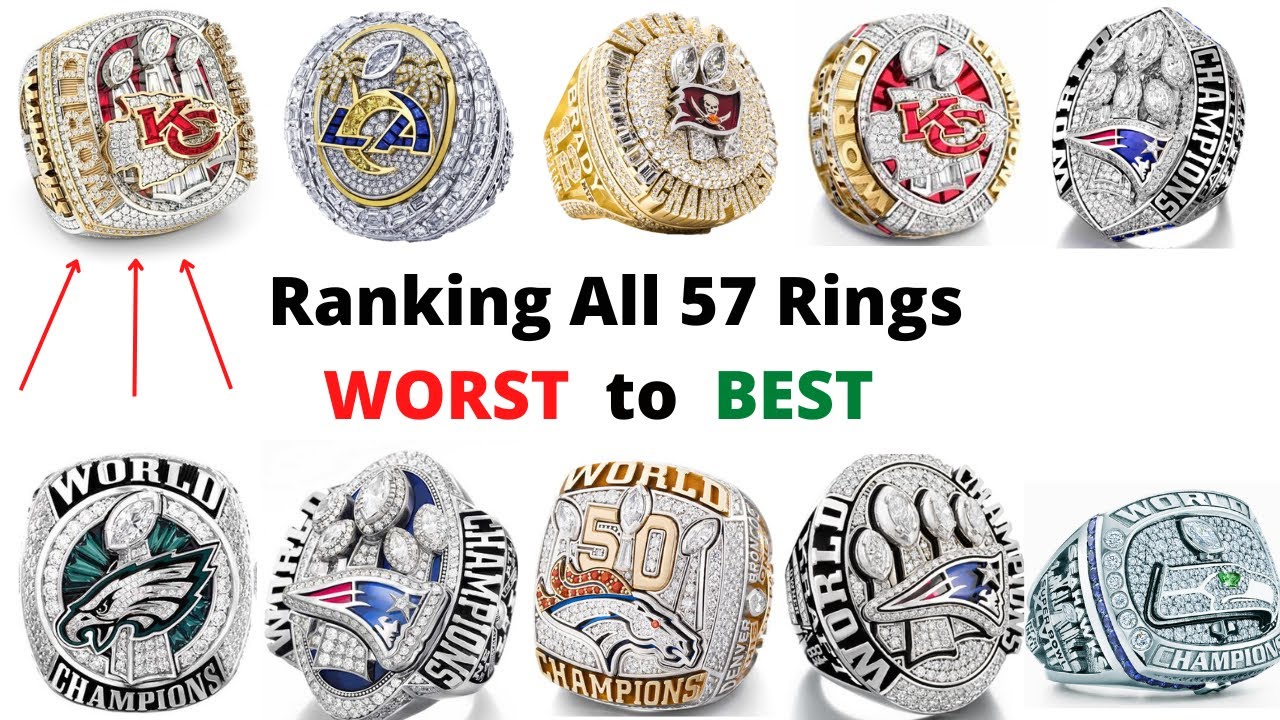 Ranking All 57 Super Bowl Rings WORST to BEST! - YouTube