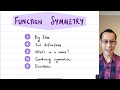 Function Symmetry and Characteristics