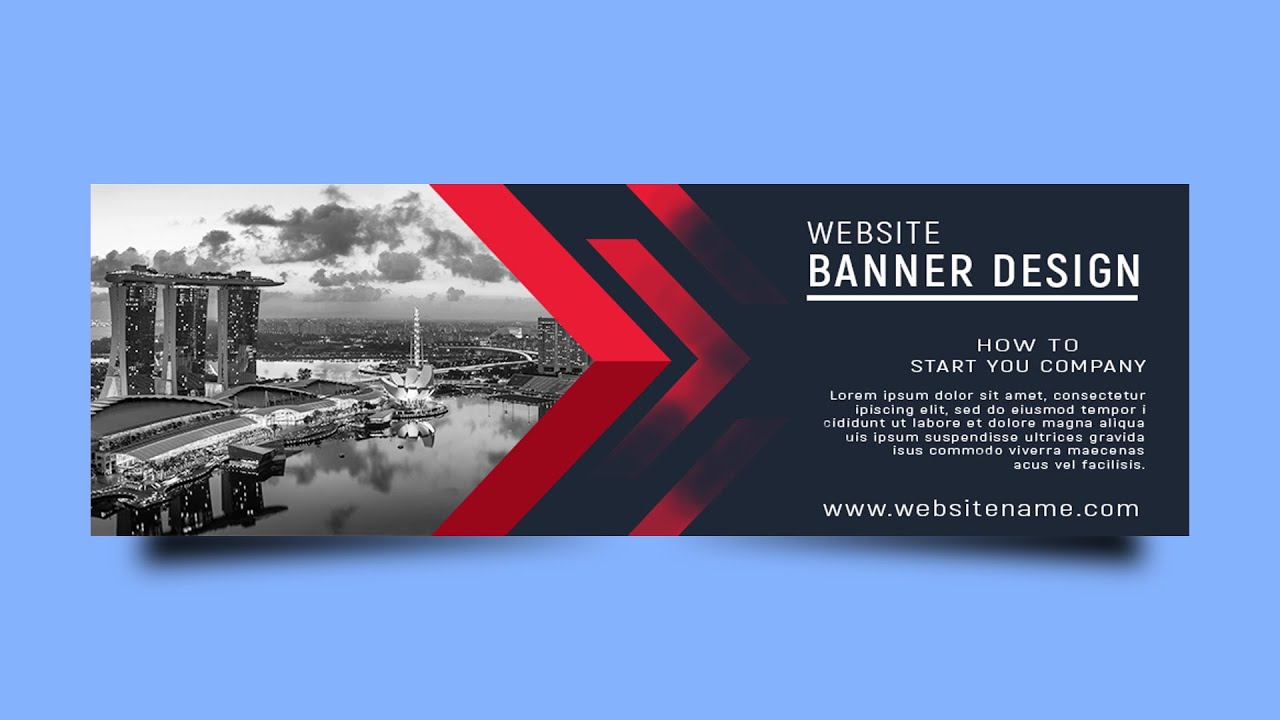 Web Banner  Design Photoshop  CC Tutorial  YouTube