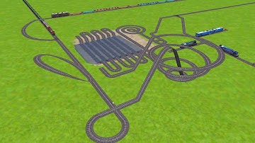 AI TRAINS RUNNING AT ZIG 🕳ZAG RAILROAD TRACKS ROUND CIRCLE TRACKS |train simulator classic 