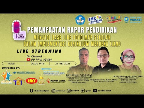 Video Pemanfaatan Raport Pendidikan menjadi   Base Line Road Map Sekolah dalam IKM