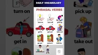 Phrasal verbs। Grammer Daily use important vocabulary for exam 2024 english vocabulary shorts