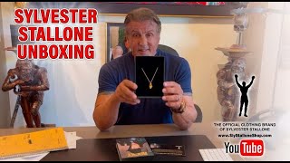 Sylvester Stallone Unboxing The Rocky Balboa Boxing Glove Charm From The Sly Stallone Shop