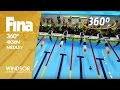 Swimming like you've never seen before! | 4x50m in 360° from above | Windsor 2016