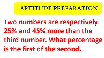 Two numbers are respectively 25% and 45% more than the third number. What percentage is the first