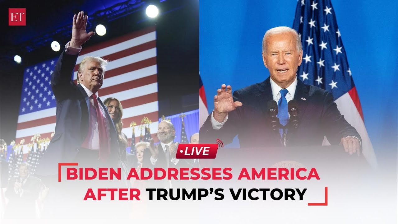 Joe Biden addresses nation after Donald Trump's election victory | US Election Results 2024