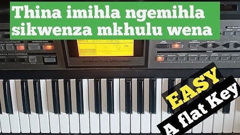Thina imihla ngemihla itende tutorial in G#/Ab/A flat||How to play itende keyboard style