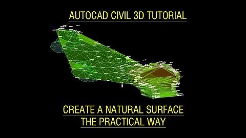Autodesk Civil 3D Tutorial for Beginners - Create a natural surface the practical way