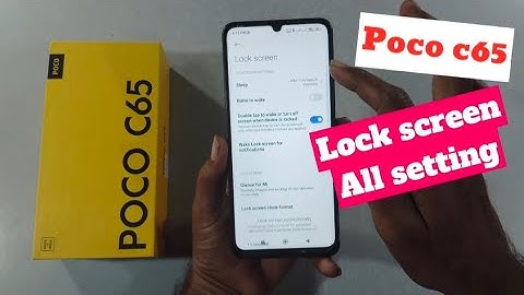 poco c65 lock screen all setting #pococ65 @techieworld77