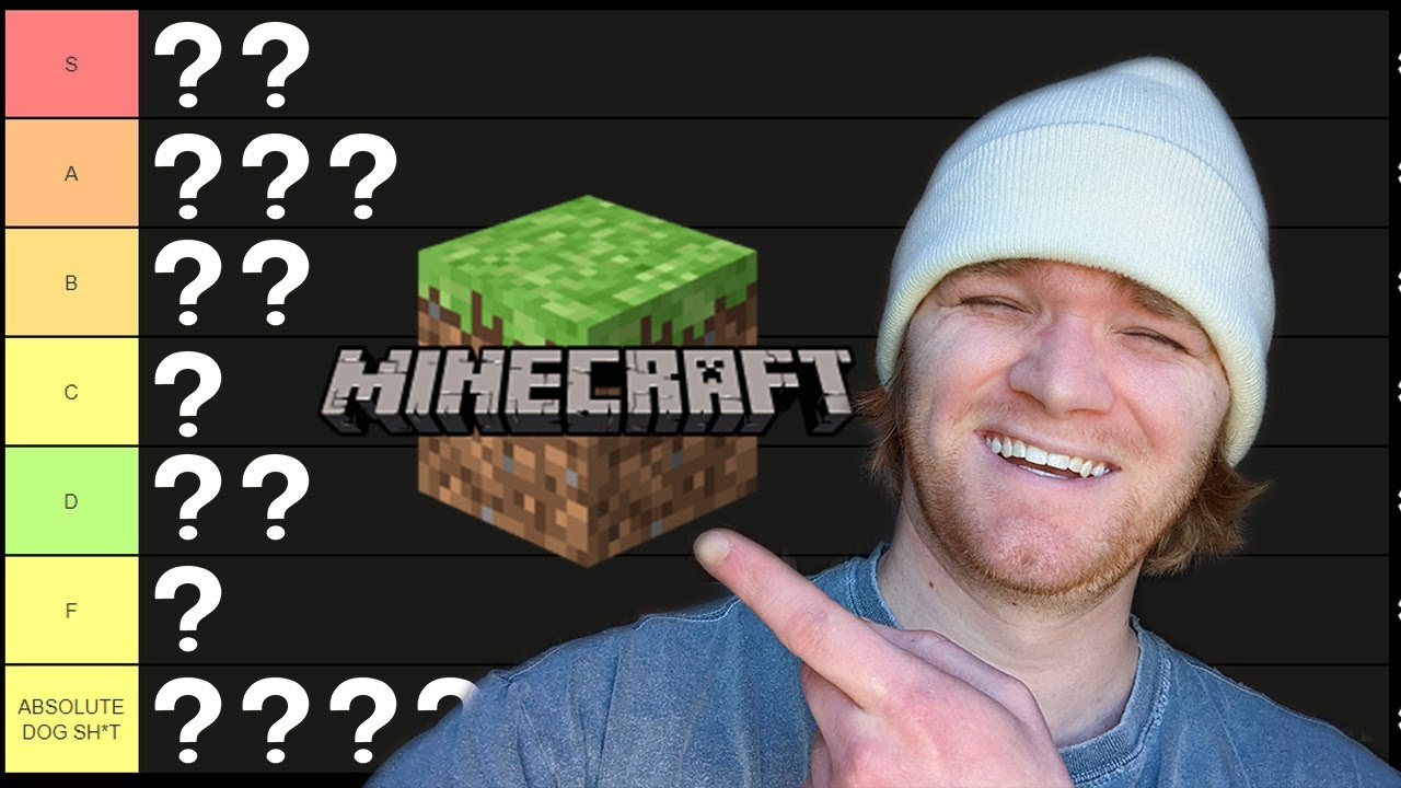 I Made a Minecraft Parody Tier List with a Twist