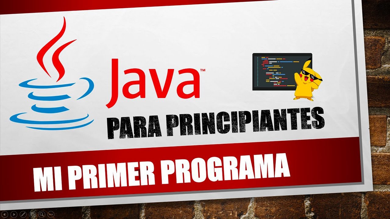 Mi Primer Programa en Java | #1 Java desde cero sin programas - YouTube
