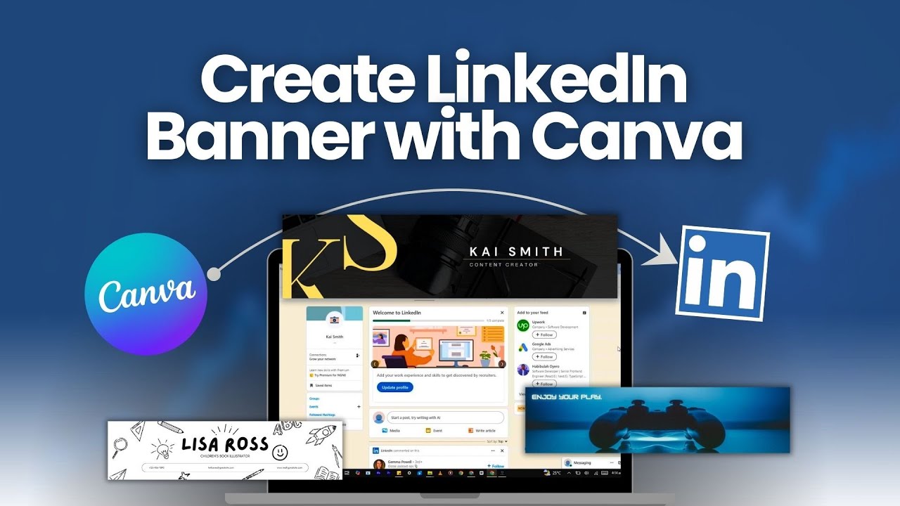 How to Design a STUNNING LinkedIn Banner with Canva - YouTube