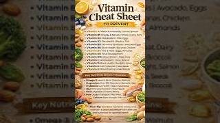 The Complete Nutrient Cheat Sheet: Functions & Food Sources