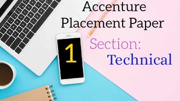 Accenture Technical Placement Paper Questions with solutions |