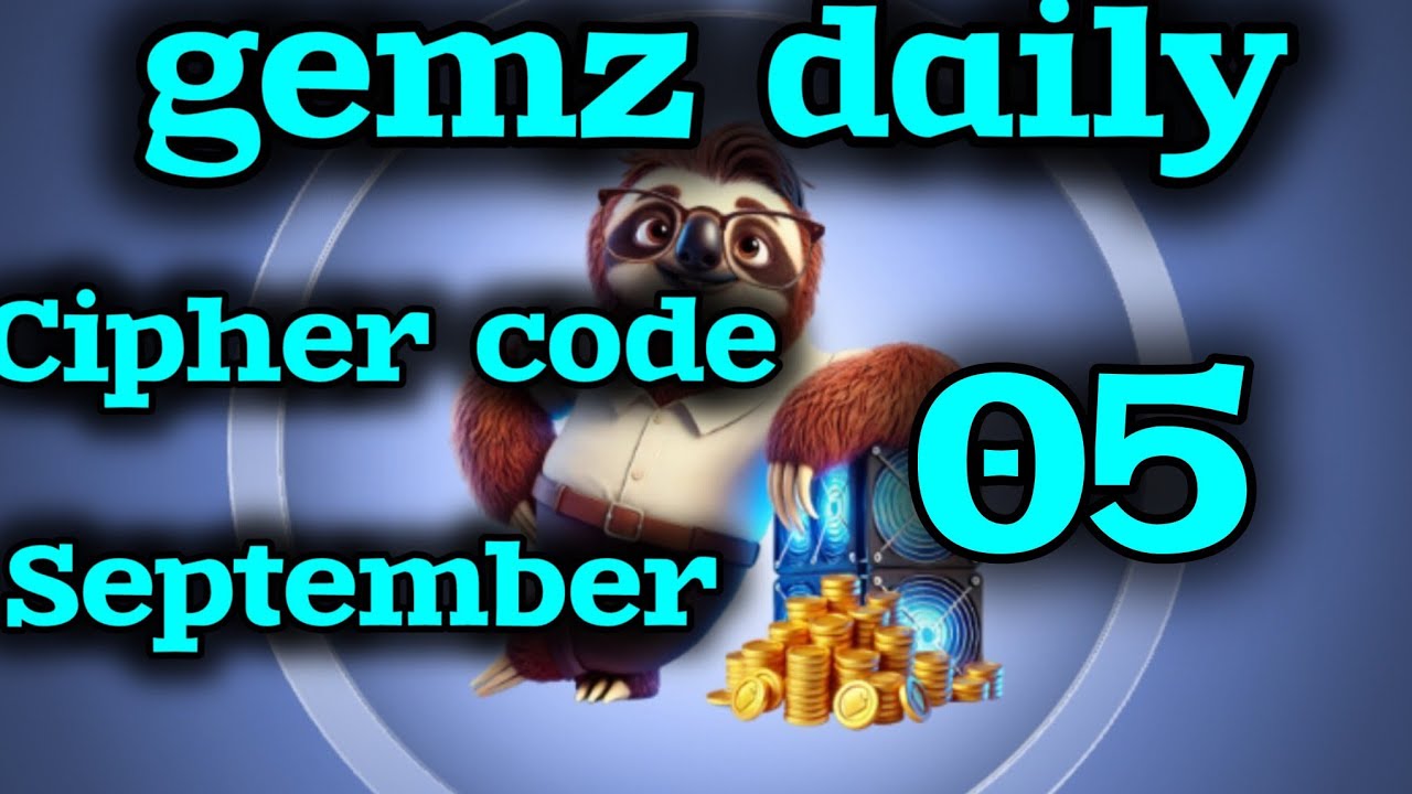 gemz daily cipher code September 05 - YouTube