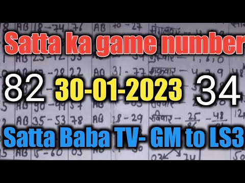 30-01-2023, Satta baba tv