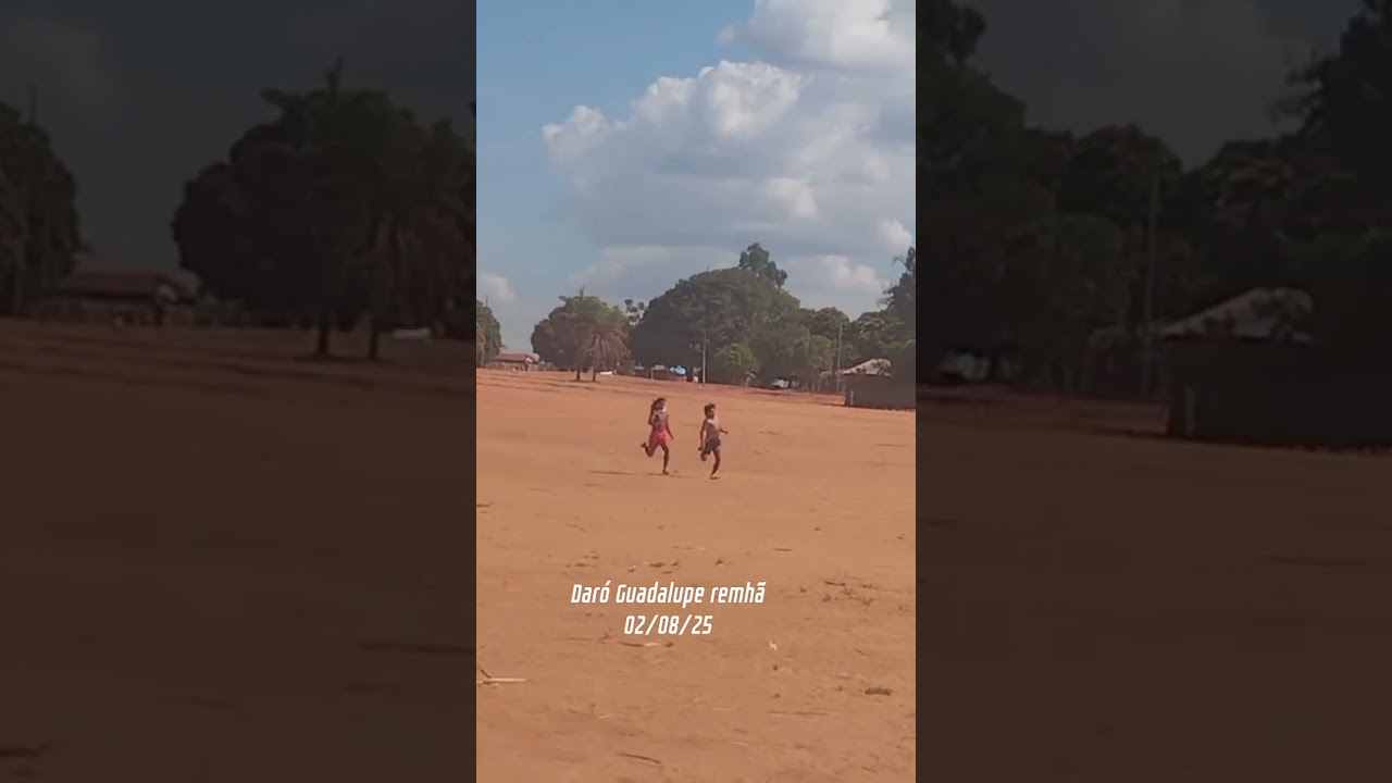 Corrida tradicional do povo Xavante.