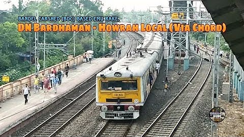 Bandel Carshed based DN Bardhaman - Howrah Local (Via Chord departs from Bally Rly Stn.. RV - #131