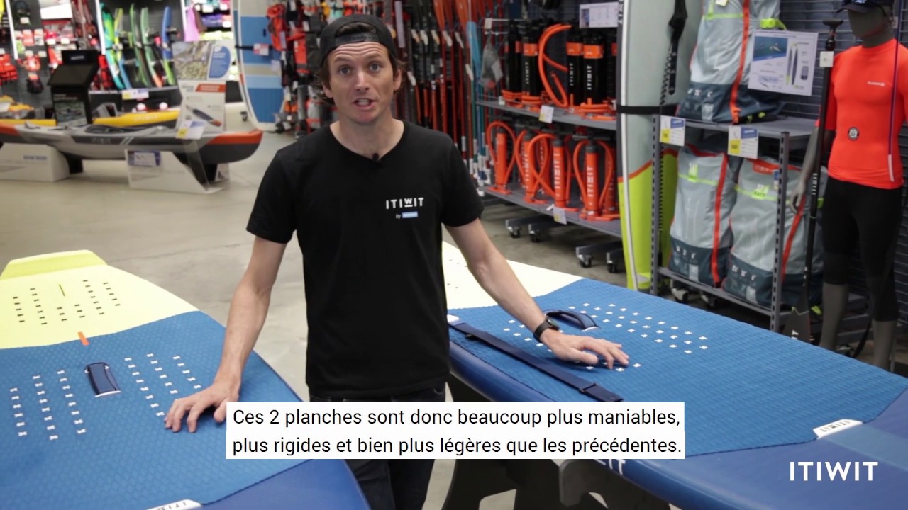 STAND UP PADDLE SURF GONFLABLE LONGBOARD & SUP SURF SHORTBOARD X500 ITIWIT DECATHLON YouTube