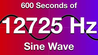 12725Hz Sine Wave Test Tone - 600 Seconds (10 Minutes)