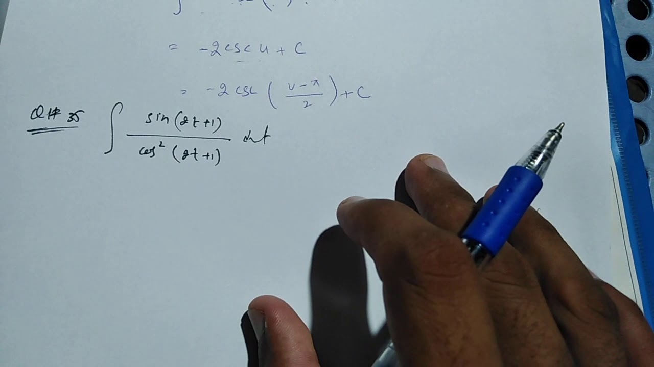 Exercise 5.5 || Question 35 || Thomas Calculus - YouTube
