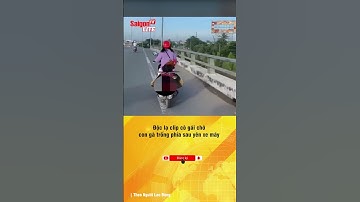 Độc lạ clip cô gái chở con gà trống phía sau yên xe máy | Tin tức short