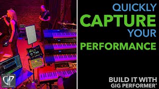 How To Record Audio Output With Gig Performer 4.5 #Shorts
