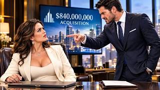 Er nennt sie eine Versagerin, ahnungslos, dass sie die CEO eines 840 Mio Deals ist