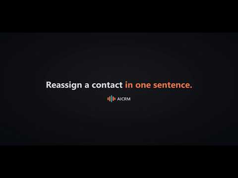 Reassign a contact by voice