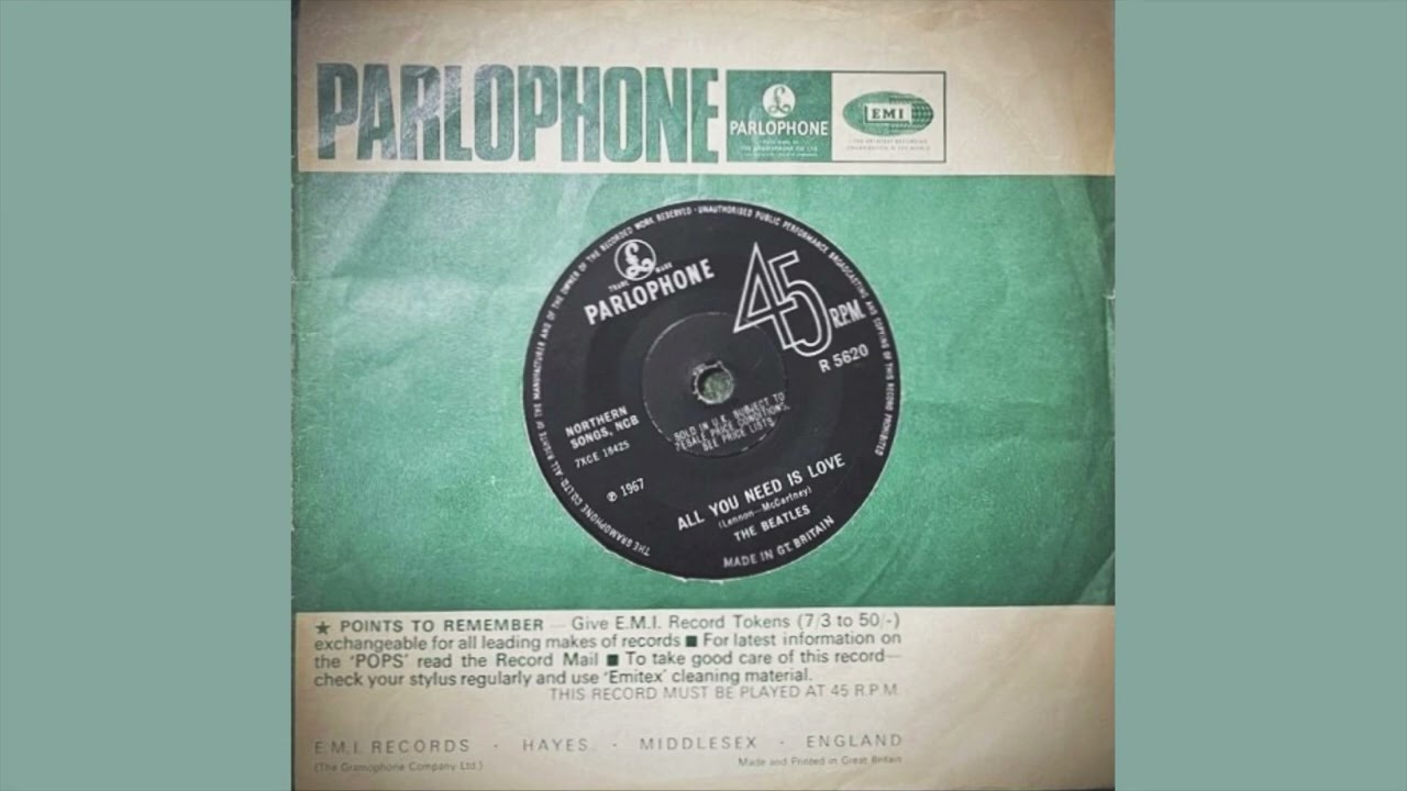 The Beatles / All You Need Is Love (1967) (UK 45rpm Remaster 2026