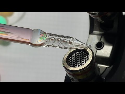 【ASMR】セリアのガラスペンでTASCAMマイクをカリカリなぞる音フェチ♪
