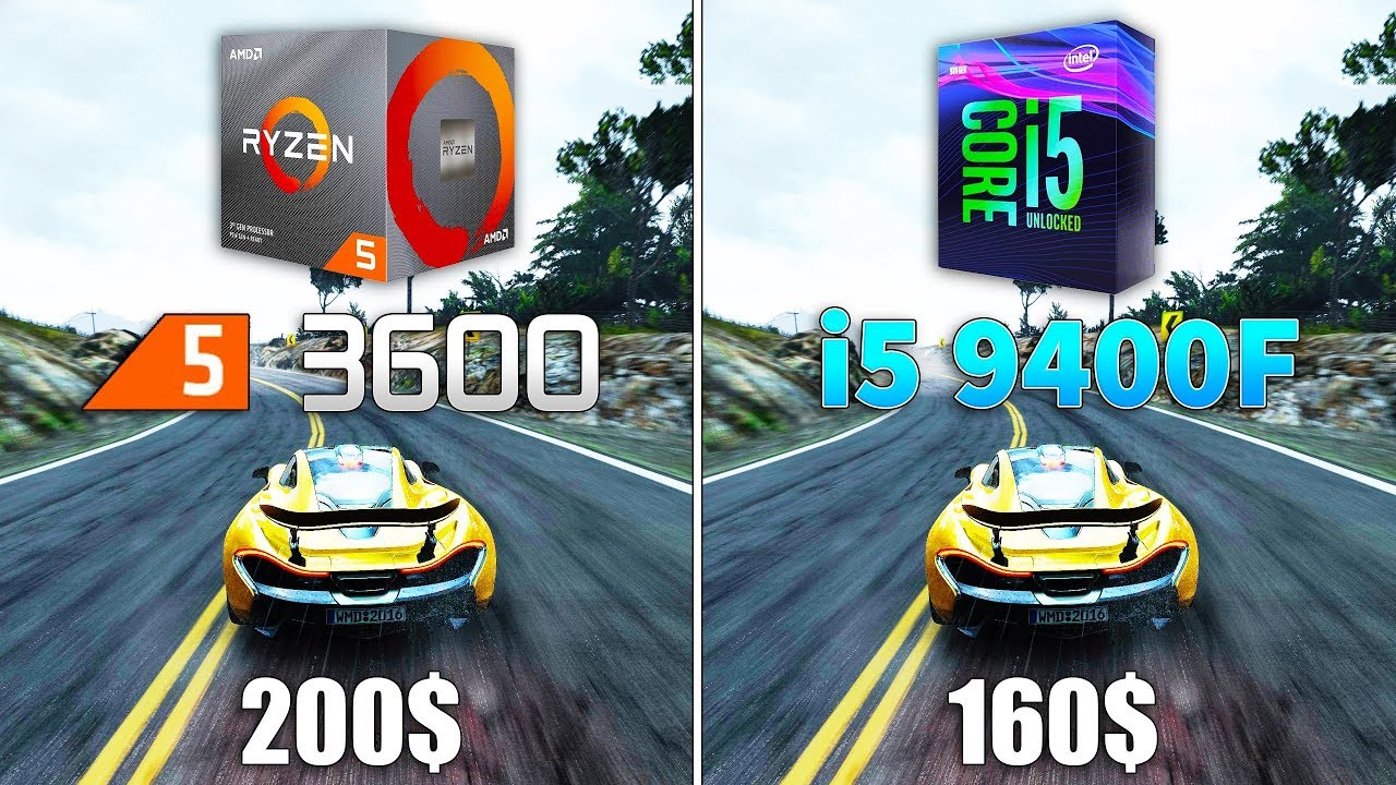 Ryzen 5 3600 vs i5 9400F Test in 9 Games -