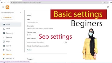Blogger Basic Settings For Beginners/Blogger Layout Settings /Basic Setting of Blogger/