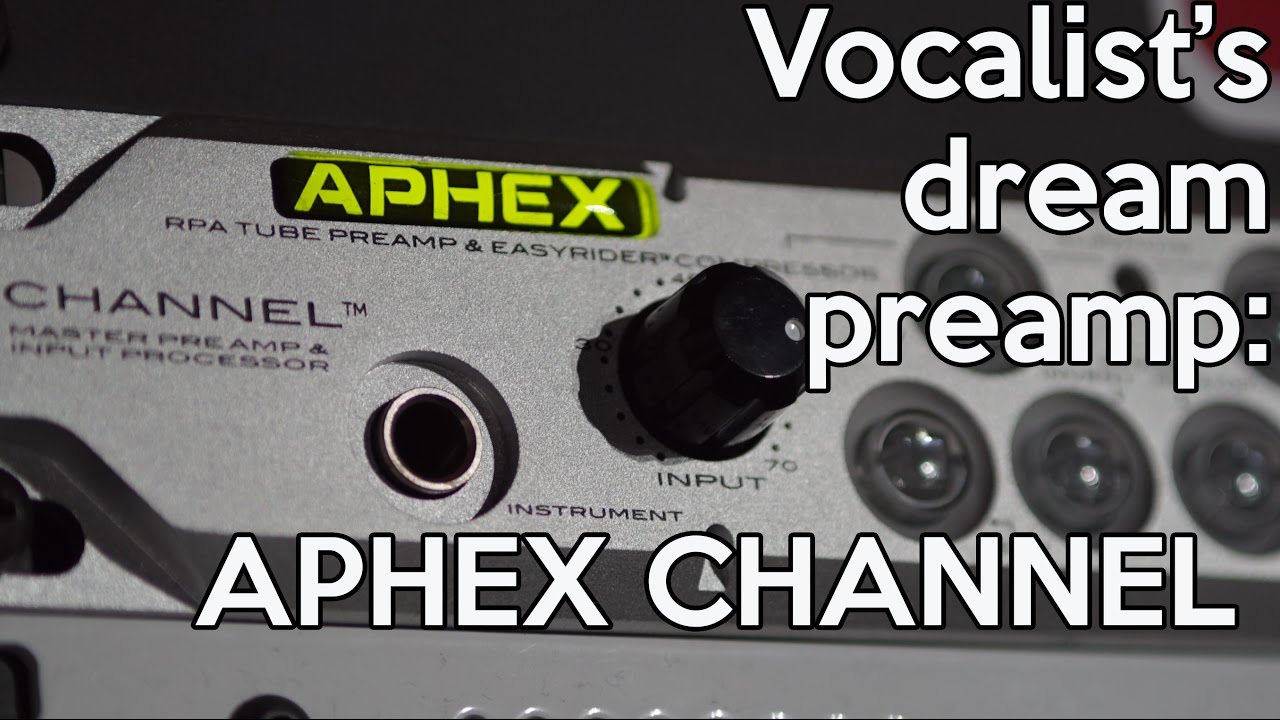 Watch Vocalist's Dream Preamp: APHEX CHANNEL |SpectreSoundStudios DEMO on YouTube Watch Vocalist's Dream Preamp: APHEX CHANNEL |SpectreSoundStudios DEMO on YouTube