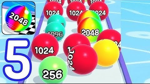 Ball 🏀 Run 2048 merge number best game 3D Run game 1 is live