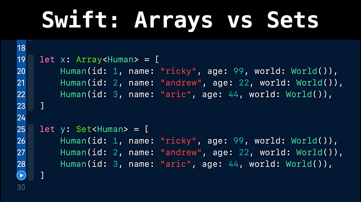 Swift: Arrays vs Sets
