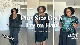 Plus Size Goth Try On Haul Foxblood & Forest Ink Small Business Haul