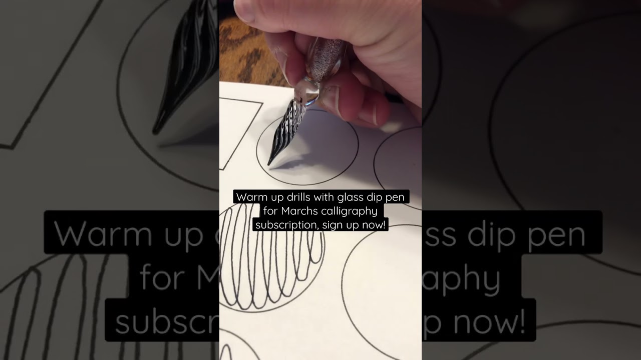 Simply lettered subscription calligraphy and lettering monthly lesson supplies projects glass pen